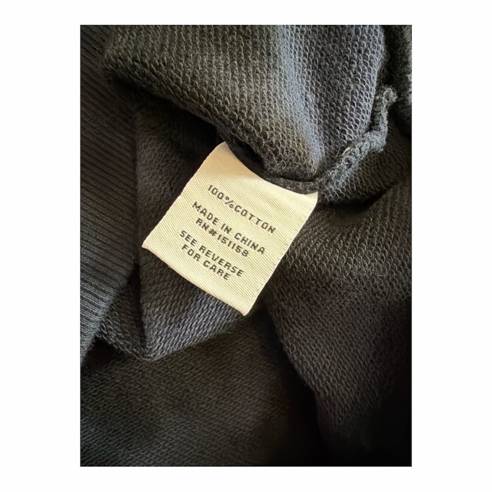 525 America Asymmetrical Cropped Navy Tie-Dye Sweatshirt size XS - Picture 5 of 5